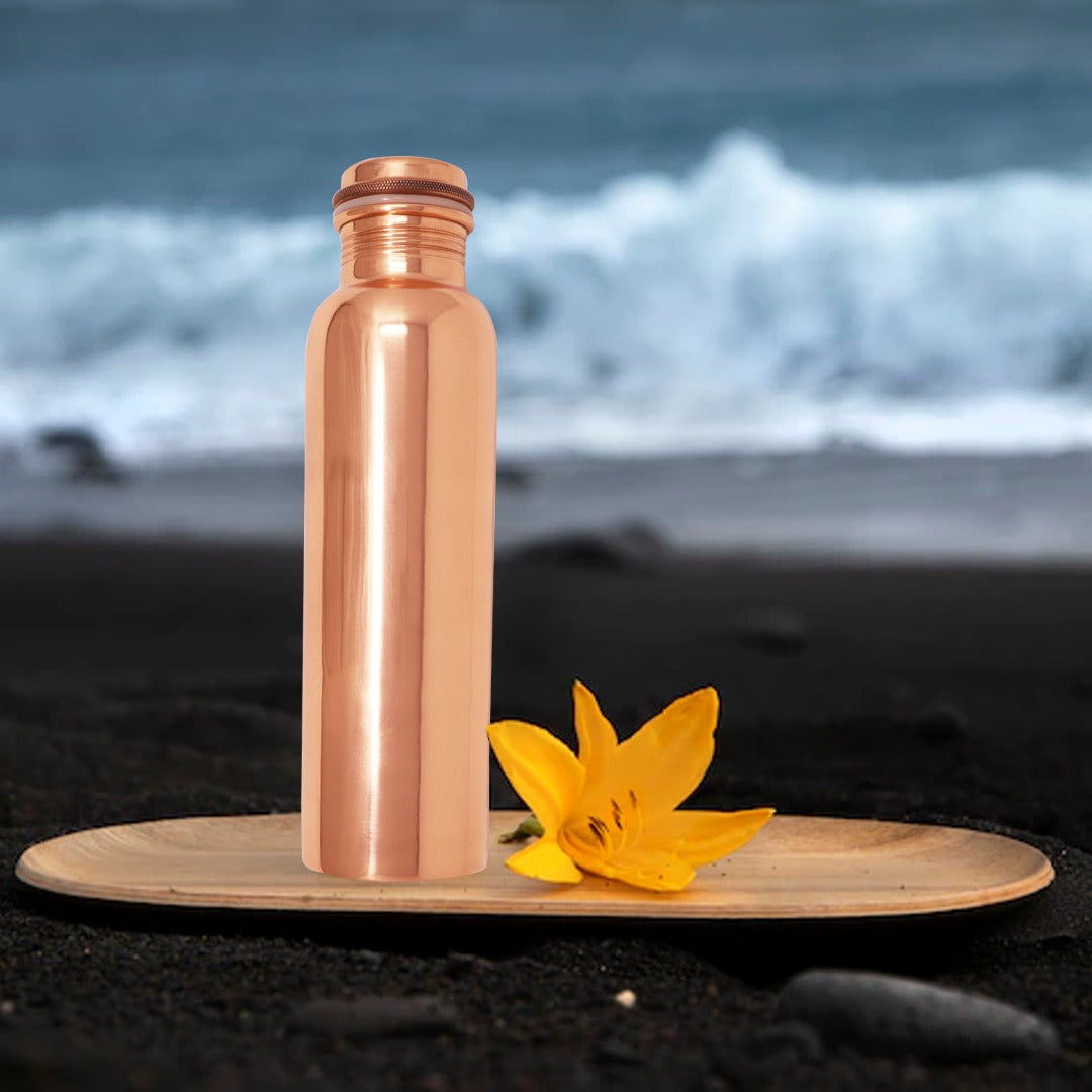Pure Copper Plain Water Bottle
