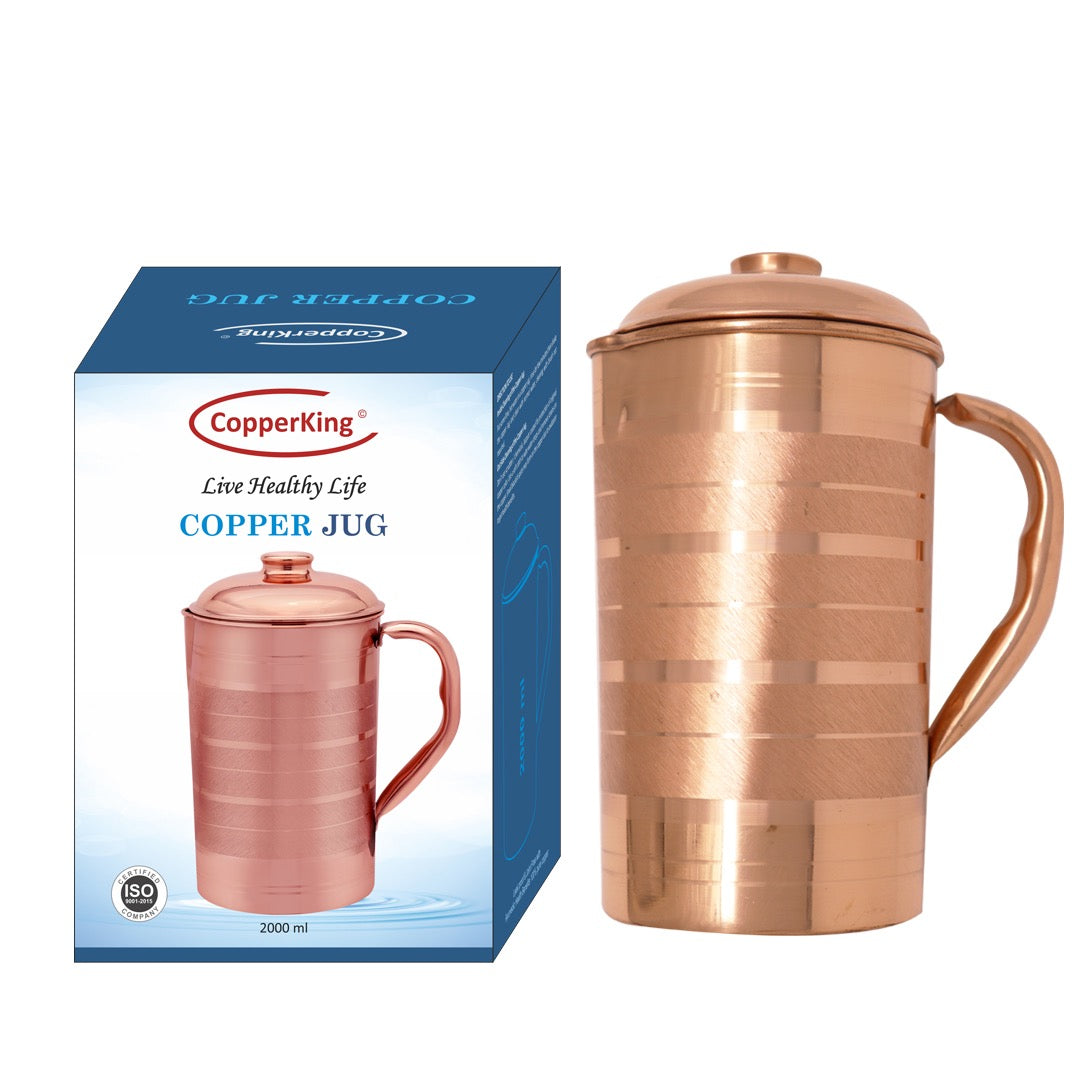 Pure Copper Classic Touch Water Jug Pitcher