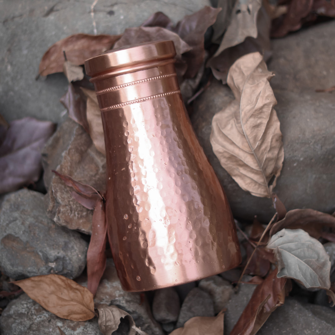 Pure Copper Hammered Water Table Pot/Jar