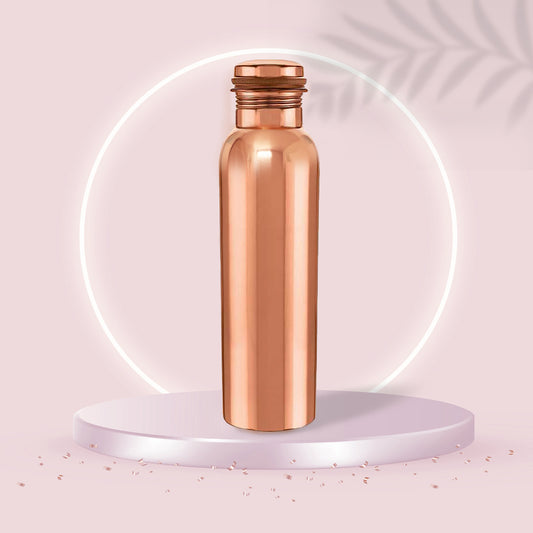 Pure Copper Plain Water Bottle